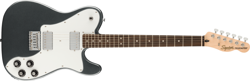 Chitare electrice - Chitara electrica Squier Affinity Tele Deluxe LRL Charcoal Frost Metalic, guitarshop.ro
