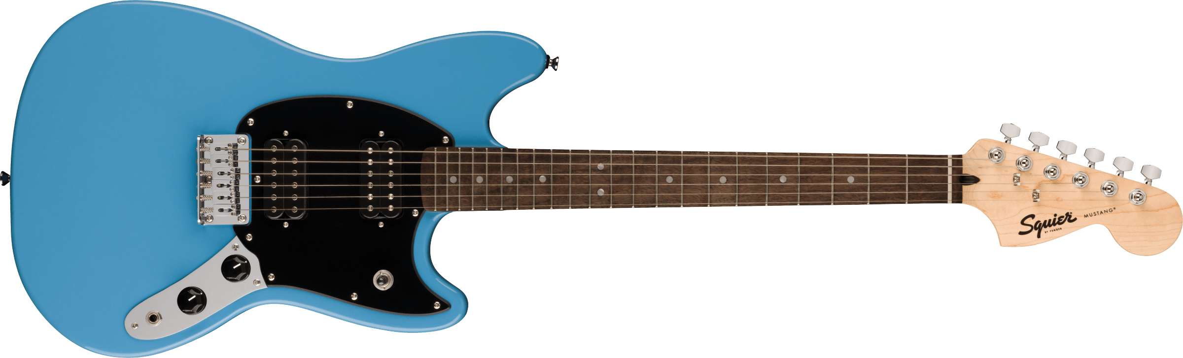 Chitare electrice - Chitara electrica Squier Sonic Mustang HH LRL California Blue BPG, guitarshop.ro