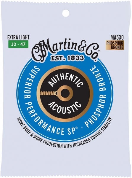 Corzi chitara acustica - Corzi acustica Martin MA530 Authentic Acoustic Extra-Light 92/8, guitarshop.ro