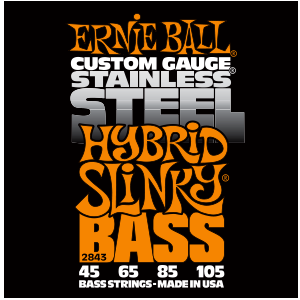 Corzi chitara bass - Corzi bass Ernie Ball 2843 45-105 Hybrid Slinky Stainless Steel, guitarshop.ro