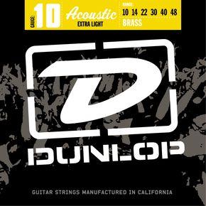 Corzi chitara acustica - Corzi chitara acustica Dunlop 80/20 Brass Extra Light 10-48, guitarshop.ro