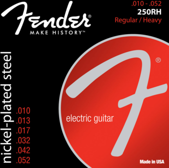 Corzi chitara electrica - Corzi chitara electrica Fender Super 250 RH Nickel Plated Steel 10-52, guitarshop.ro