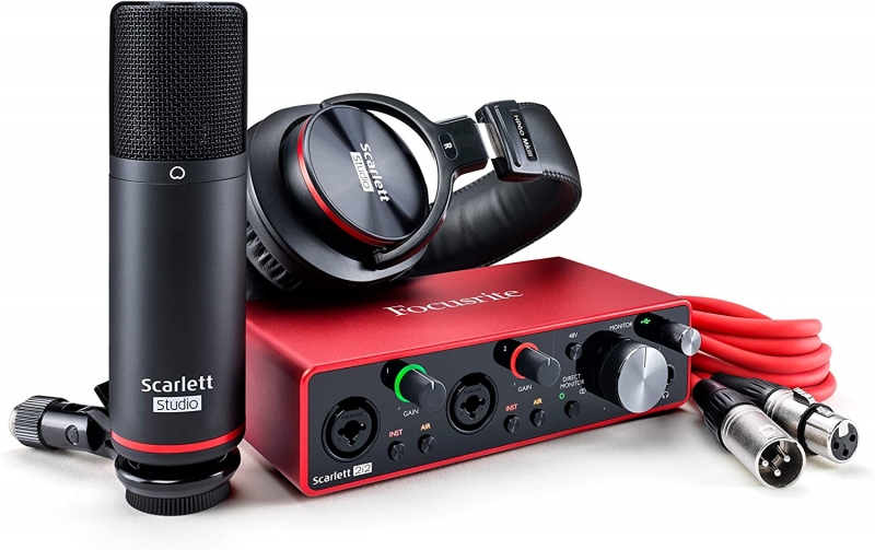 Interfete audio / Placi de sunet - Focusrite Scarlett 2i2 Studio 3rd Gen, guitarshop.ro