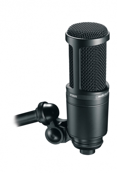 Microfoane de studio (voce & instrument) - Microfon studio Audio-Technica AT2020, guitarshop.ro