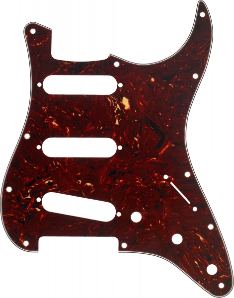 Componente chitara - Pickguard Fender Stratocaster SSS 11 Holes (Culoare: Tortoise Shell), guitarshop.ro