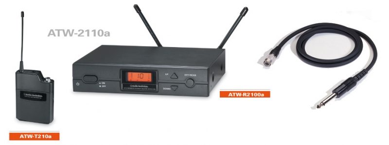 Sisteme wireless chitara - Sistem wireless chitara Audio-Technica ATW-2110bi, guitarshop.ro
