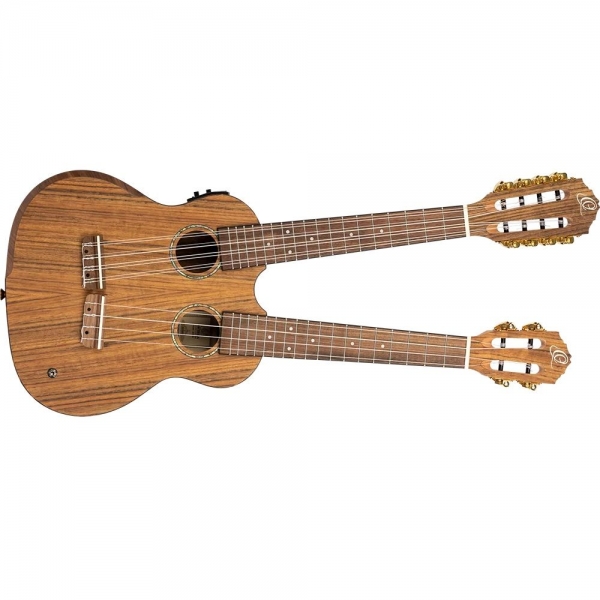 Ukulele - Ukulele Ortega HYDRA Custom Built Double Neck, guitarshop.ro