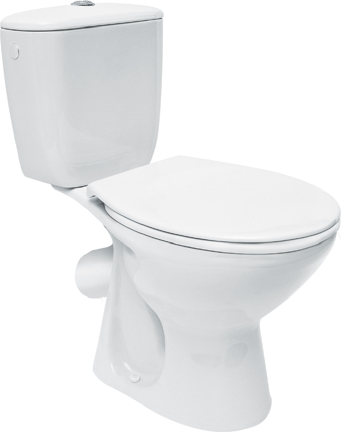 Pachet Complet Toaleta Cersanit President - Vas WC, Rezervor, Armatura, Capac, Set de Fixare - Model 1