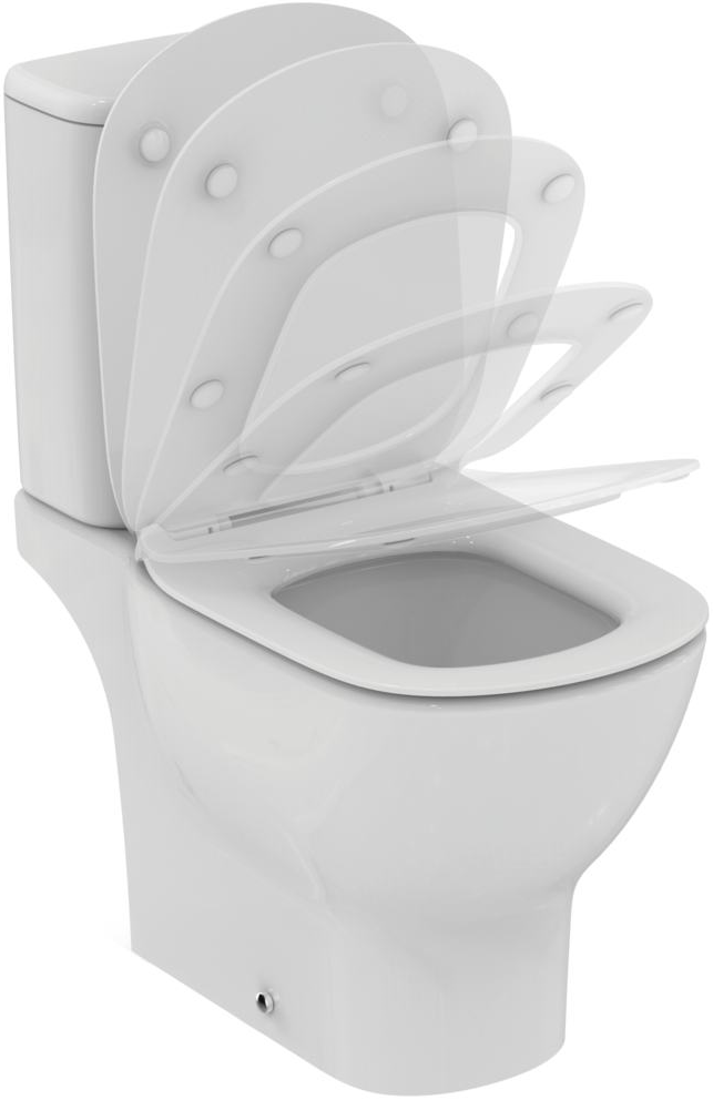 Pachet Complet Toaleta Ideal Standard Tesi Aquablade  - Vas WC, Rezervor, Armatura, Capac Slim Softclose, Set de Fixare