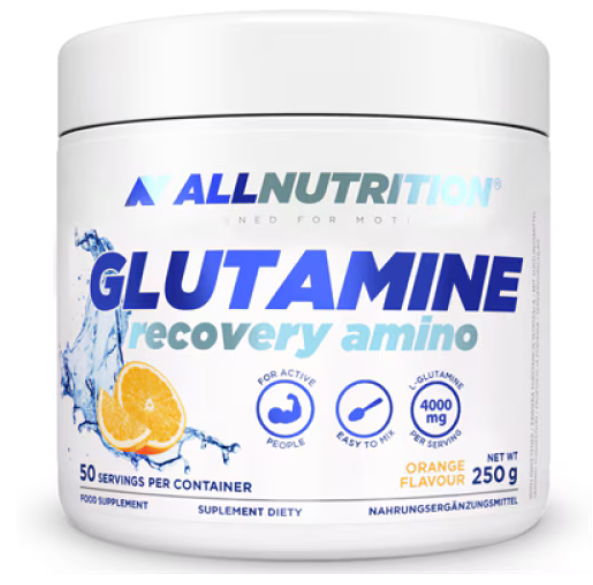 Glutamina -  ALLNUTRITION Glutamine Recovery Amino 250g Orange, advancednutrition.ro