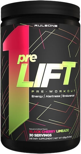 Energie & N.O. (oxid nitric)  -  Rule1 Prelift 420 g Black Cherry Limeade, advancednutrition.ro