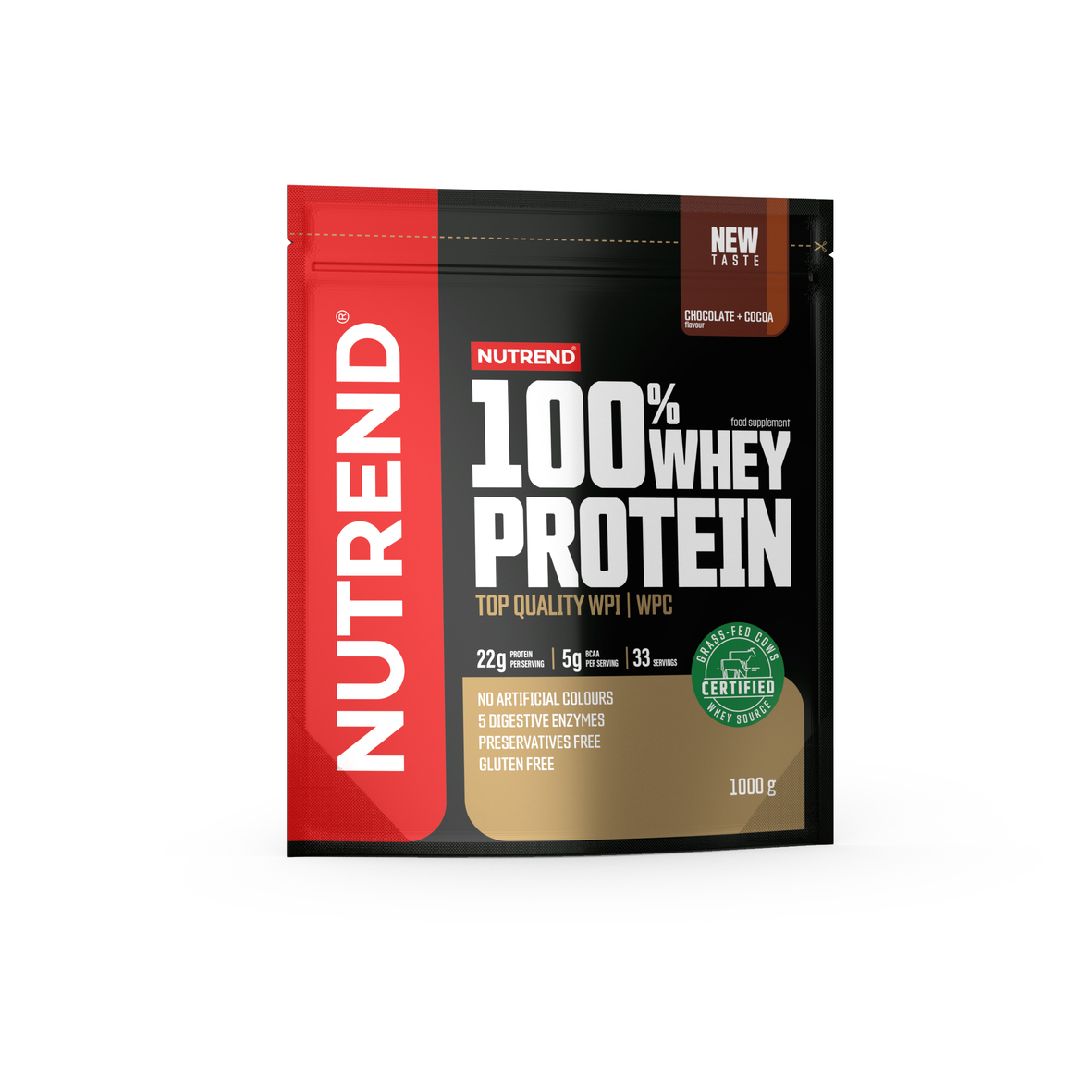 Concentrate Proteice - NUTREND 100% WHEY PROTEIN 1Kg Banane Capsuni, advancednutrition.ro