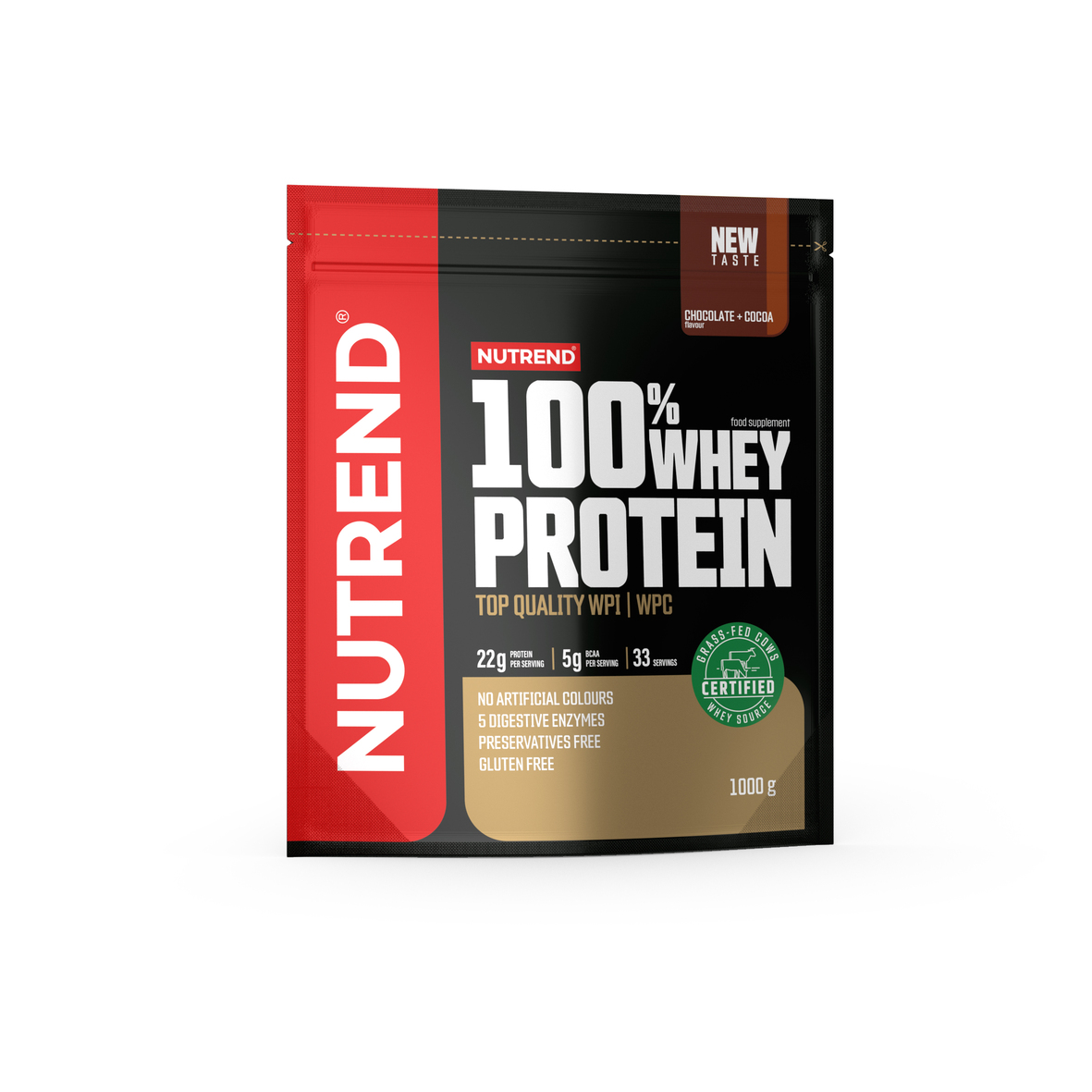 Whey & Izolat - Nutrend 100% Whey Protein 1Kg Ciocolata