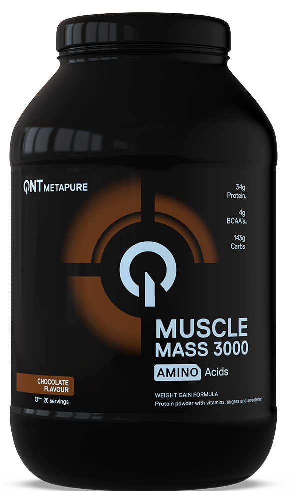 Masă Musculară & Carbohidrați - 3000 Muscle Mass Gainer 1.3kg QNT Ciocolata, advancednutrition.ro