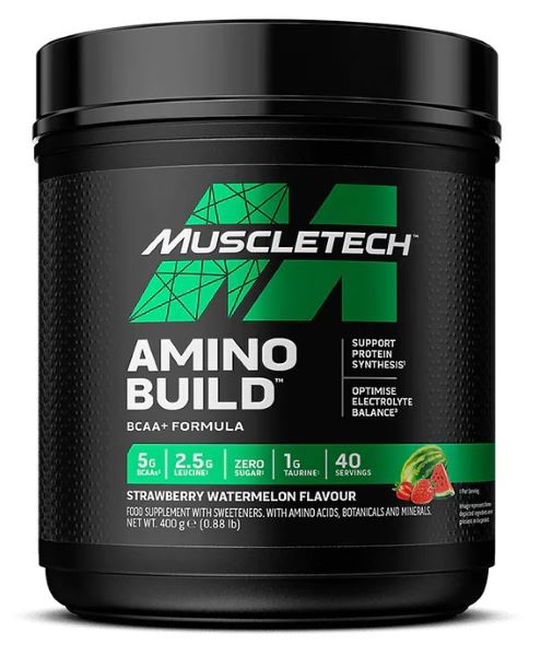 BCAA - Amino Build 400g MuscleTech Strawberry Watermelon