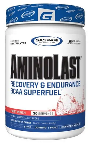BCAA - Aminolast 390g Gaspari Nutrition Fruit Punch, advancednutrition.ro