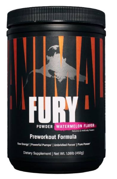 Energie & N.O. - Animal Fury 30 Serviri Universal Nutrition Pepene 492g