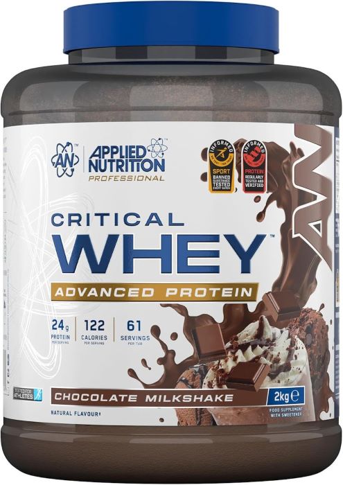 Whey & Izolat - Applied Nutrition Critical Whey 2kg Chocolate Milkshake, advancednutrition.ro