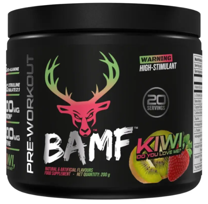 Energie & N.O. (oxid nitric)  - BAMF 20 Serviri Bucked Up Kiwi, do you love me? 190g, advancednutrition.ro