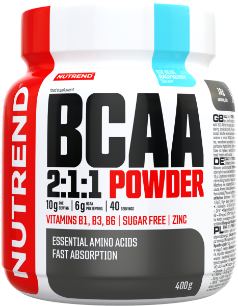 BCAA - Nutrend BCAA 2:1:1 Powder 400g Blue Raspberry, advancednutrition.ro
