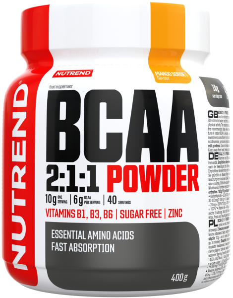 BCAA - Nutrend BCAA 2:1:1 Powder 400g Mango, https:0769429911.websales.ro