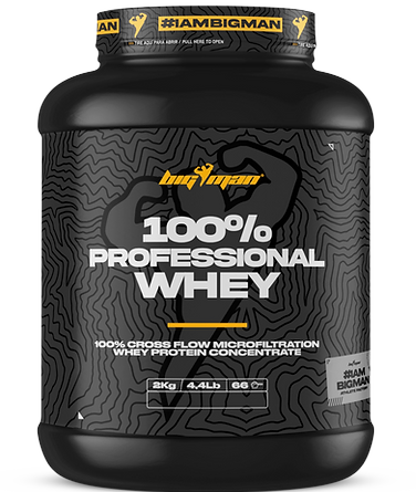 Whey & Izolat - BigMan 100% Professional Whey 2000g Capsuni Banane