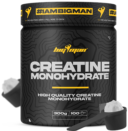 Creatina - BigMan Creatine Monohydrate 100% Micronized 300g Fara Aroma