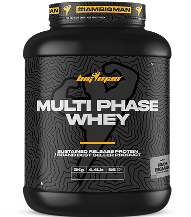 Whey & Izolat - BigMan Multi-Phase Whey 2000g Ciocolata