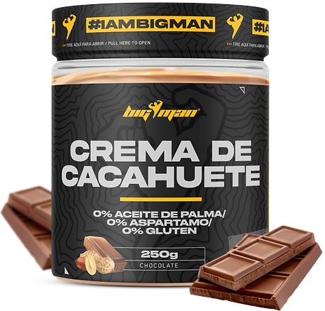 Gustari proteice & Sosuri - BigMan Peanut Butter 250g Ciocolata