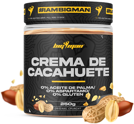 Gustari proteice & Sosuri - BigMan Peanut Butter 250g Crocant