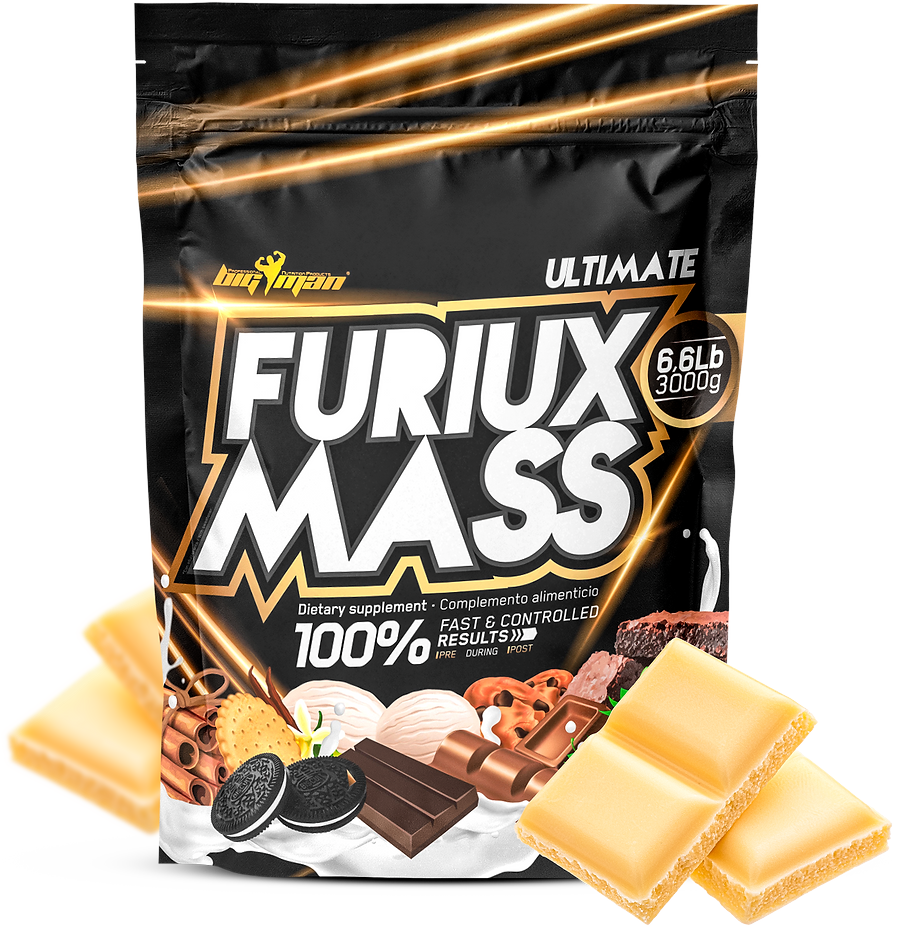 Masă Musculară & Carbohidrați - BigMan Ultimate Furiux Mass 3000g Ciocolata Alba