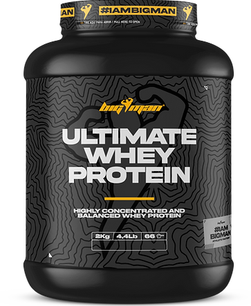 Whey & Izolat - BigMan Ultimate Whey Protein 2000g Banane si Capsuni