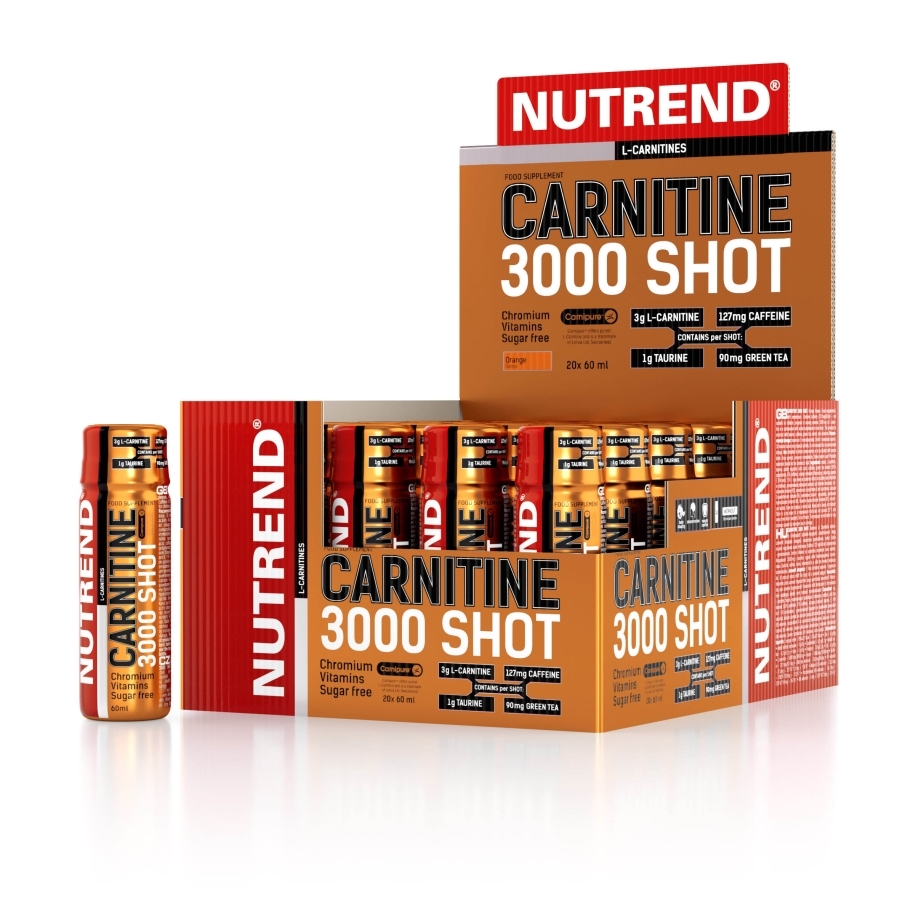 L-Carnitina - 20 x CARNITINE 3000 SHOT 60 ml  Strawberry, advancednutrition.ro
