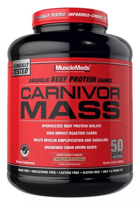 Beef Protein - Carnivor™ Mass MuscleMeds Chocolate Fudge, advancednutrition.ro