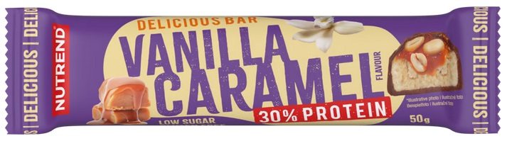Batoane & Shake-uri - Delicious Bar 50g Nutrend Vanilla Caramel, advancednutrition.ro