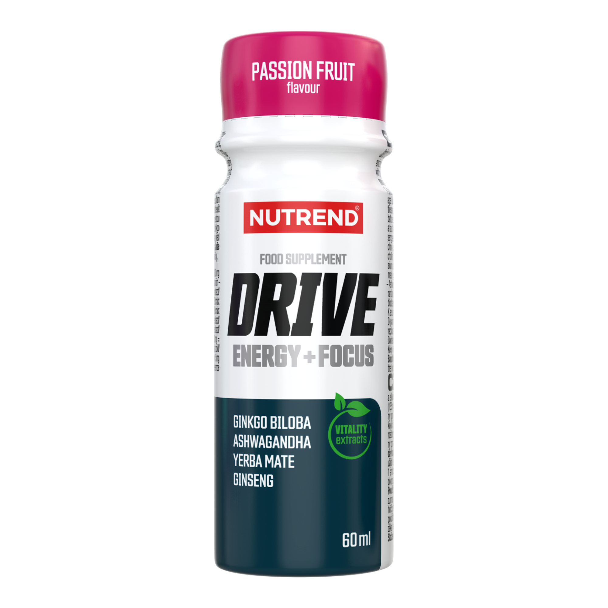 1 Servire - Drive Shot 60ml, Nutrend Fructul pasiunii, advancednutrition.ro