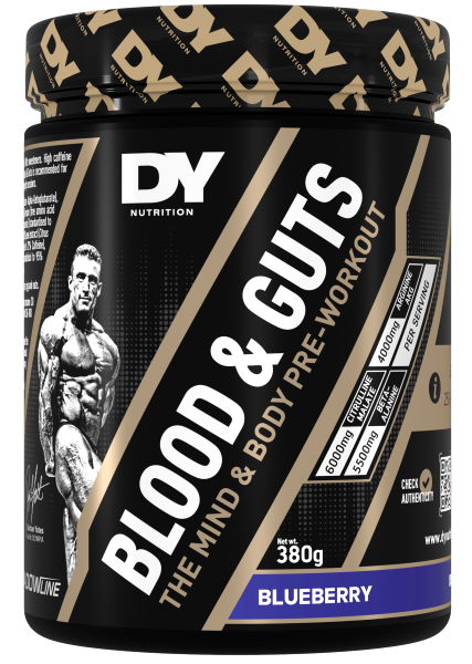 Energie & N.O. - DY NUTRITION Blood & Guts 380g BlueBerry, advancednutrition.ro