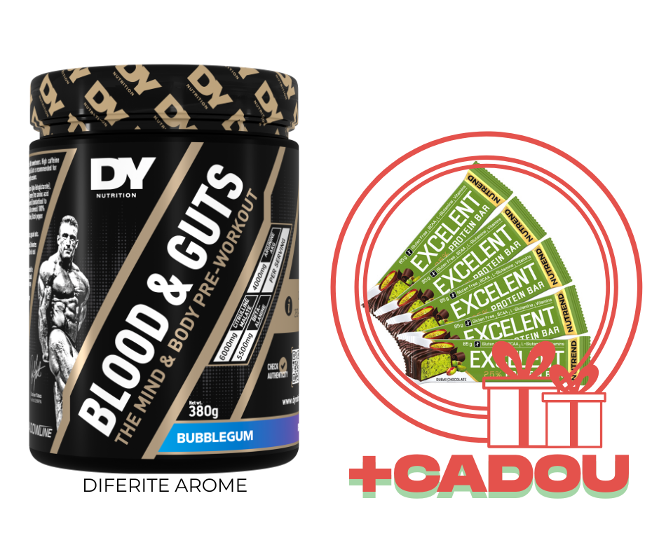 Energie & N.O. - DY NUTRITION Blood & Guts 380g Bubble Gum, advancednutrition.ro