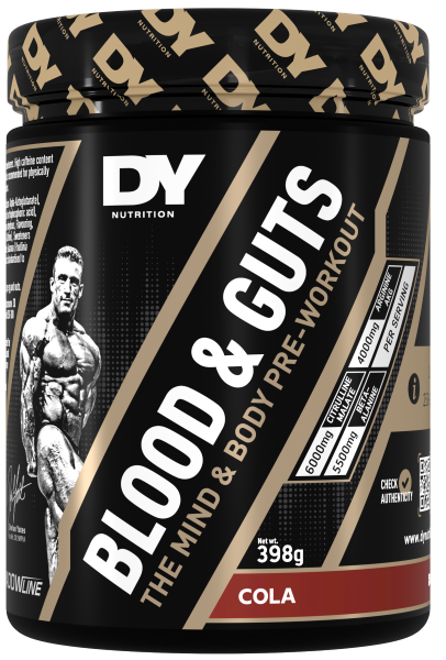 Energie & N.O. - DY NUTRITION Blood & Guts 380g Cola, advancednutrition.ro