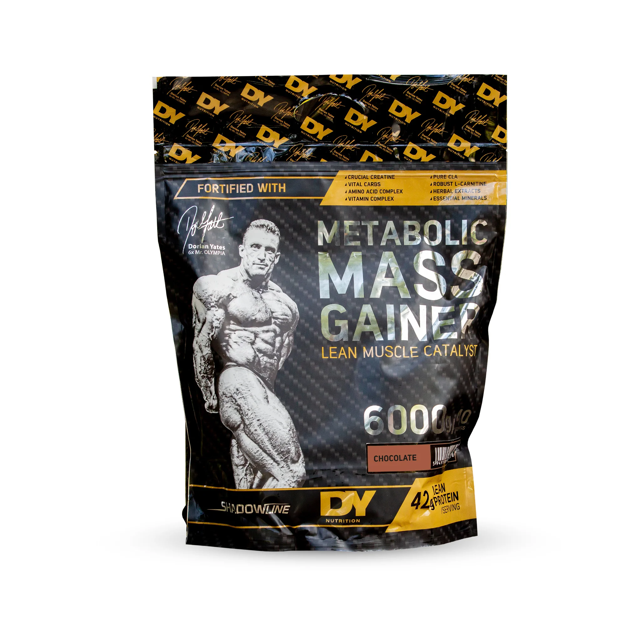 Masă Musculară & Carbohidrați - DY NUTRITION Metabolic Mass Gainer 6kg Ciocolata