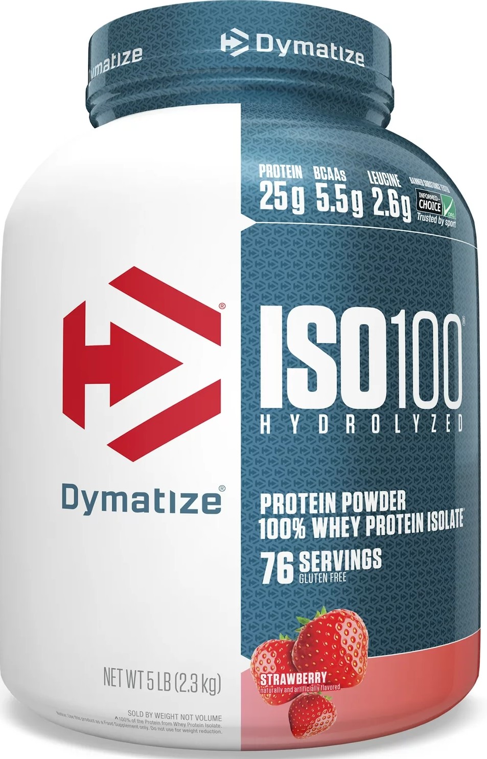 Whey & Izolat - Dymatize ISO 100 2.26kg Strawberry