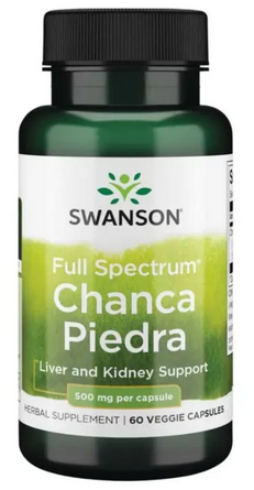 Complément Alimentaire Swanson Chanca Piedra 500 Mg - 60 Capsules - Neuf