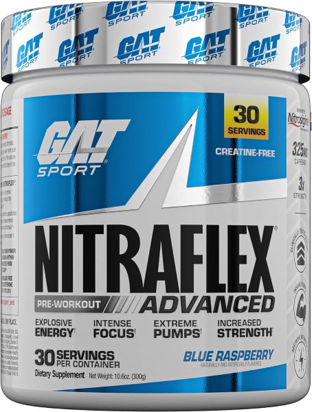 Energie & N.O. - GAT Nitraflex Advanced Blood Orange 306g, advancednutrition.ro