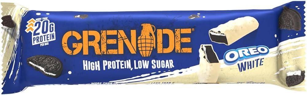 Batoane & Shake-uri - Grenade Protein Bar 60g Oreo White, advancednutrition.ro