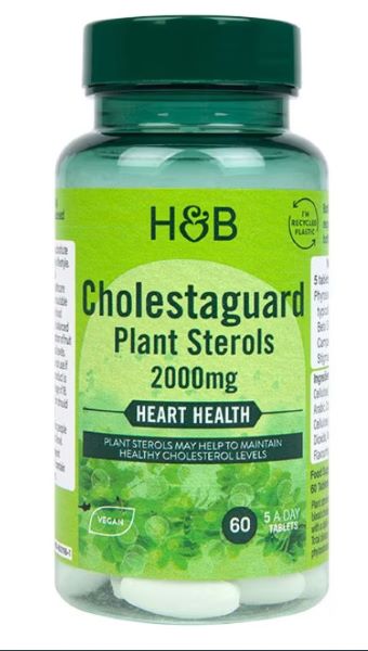 Sistemul Digestiv & Imunitar - Holland & Barrett CholestaGuard Plant Sterols, 2000mg 60 Tablete, https:0769429911.websales.ro