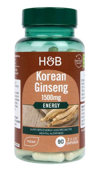 Stimulatoare - Holland & Barrett Korean Ginseng, 1500mg 90 Capsule, https:0769429911.websales.ro