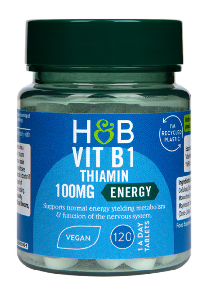Vitamine - Holland & Barrett Vit B1, 100mg 120Tablete, https:0769429911.websales.ro