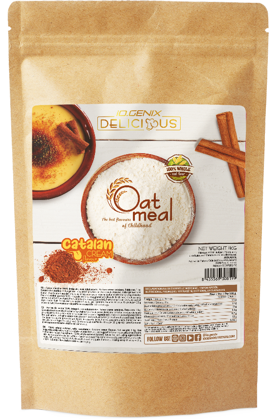 Gustari proteice & Sosuri - IOGENIX DELICIOUS OATMEAL 1Kg Cream Catalan, advancednutrition.ro