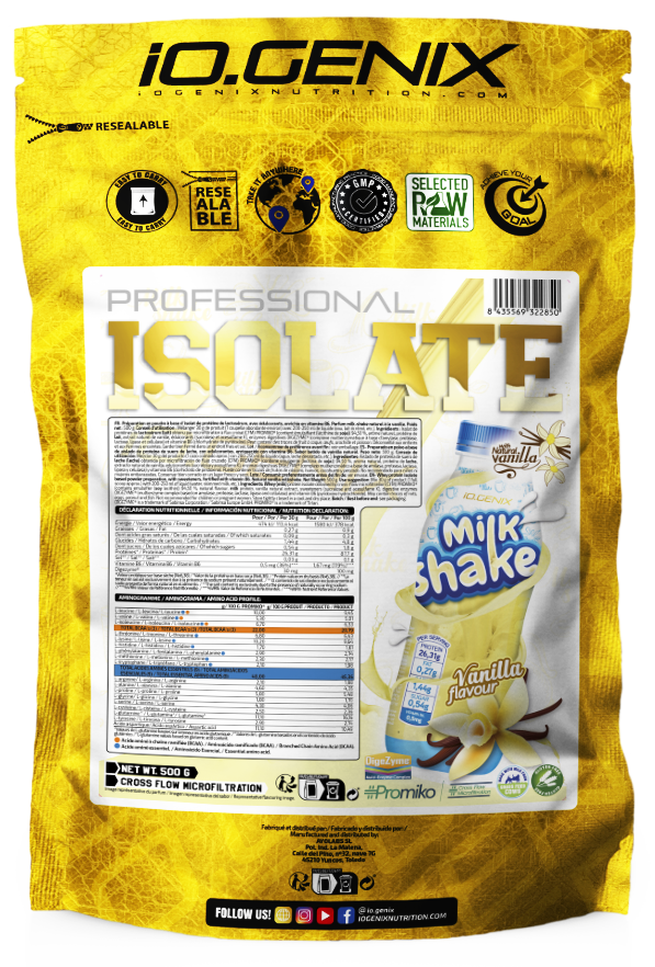 Whey & Izolat - IOGENIX ISOLATE PROFESSIONAL 500g Vanilie Cocos, https:0769429911.websales.ro