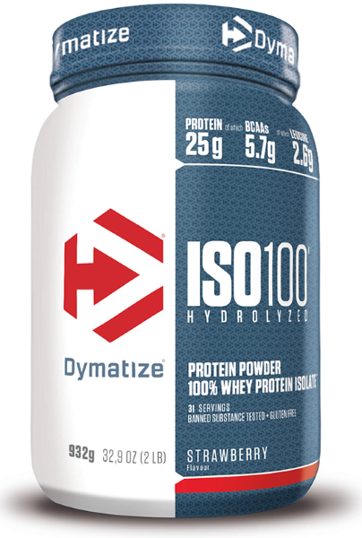 Concentrate Proteice - ISO 100 - 908g Dymatize Capsuni